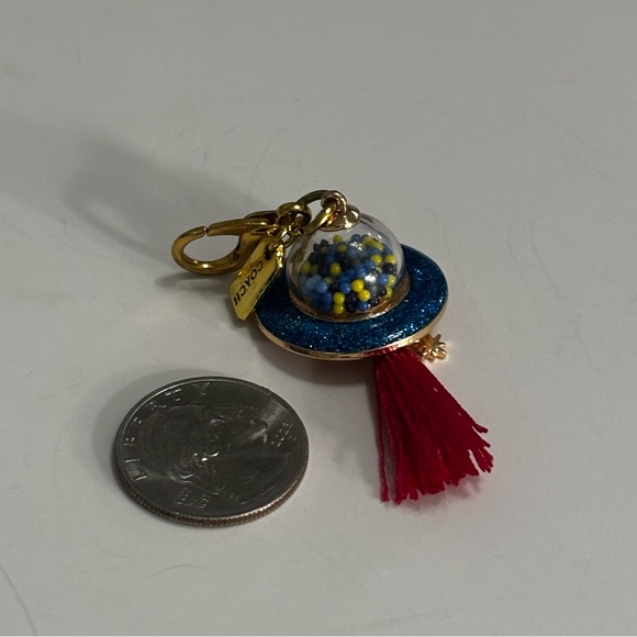 🛸 Coach Spaceship Bag Charm Keychain - Picture 5 of 6